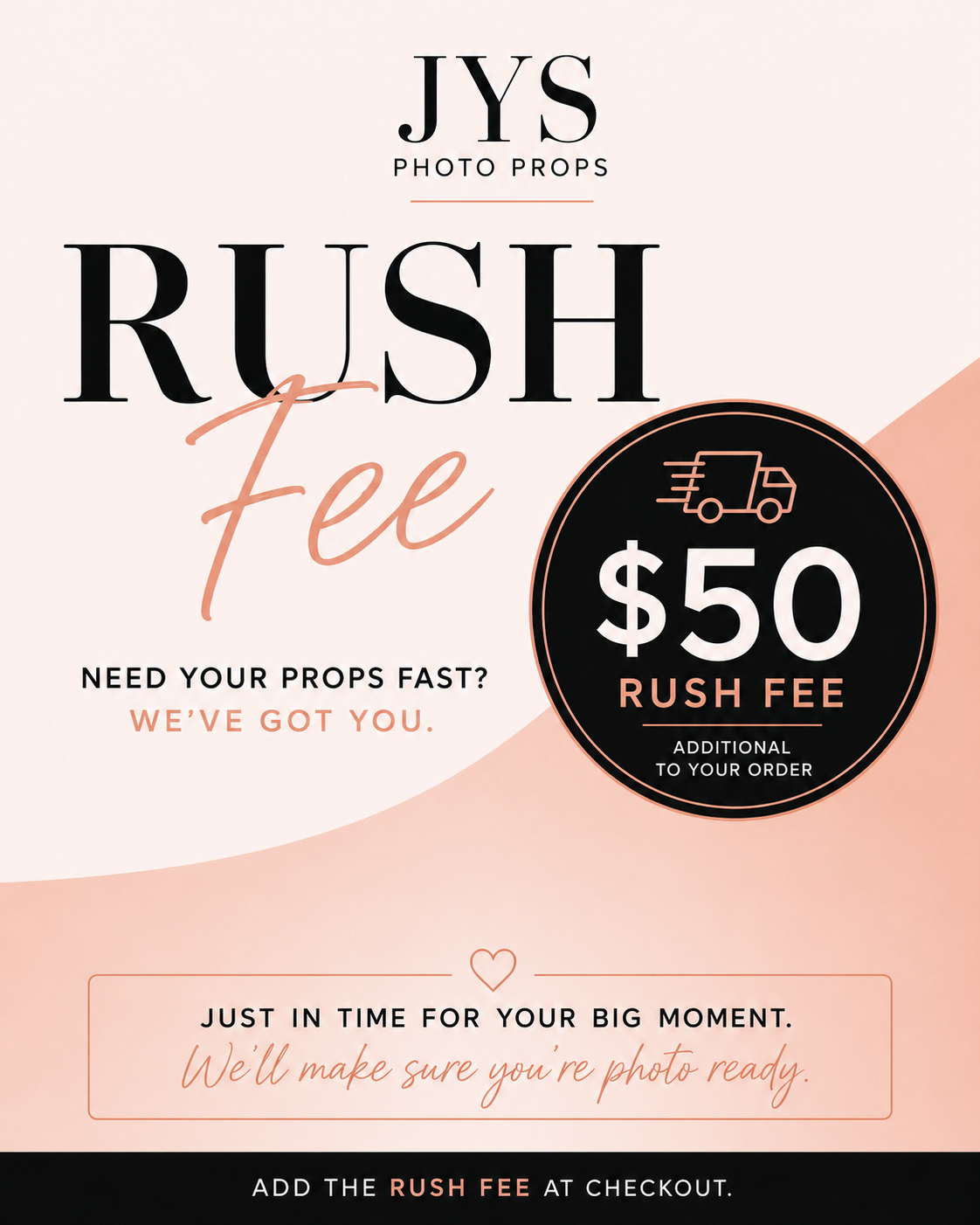 Rush Fee| Customs in Under a Week