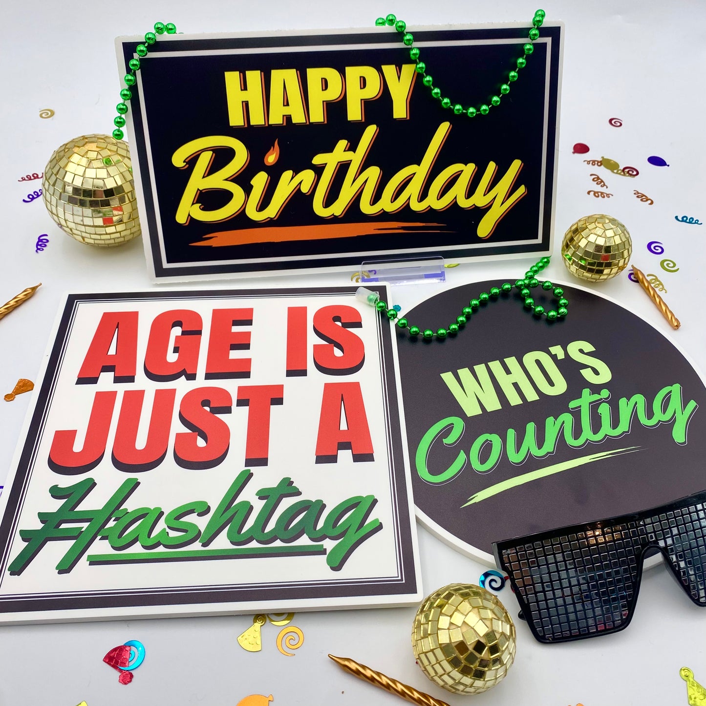 It's My Birthday Photo Booth Props