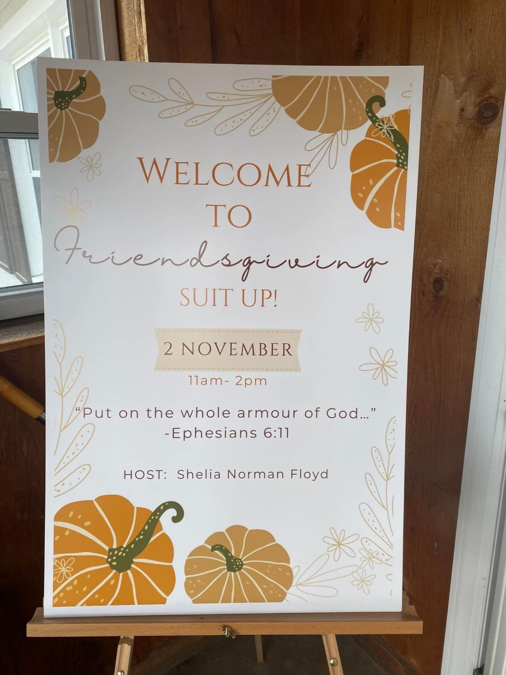 Custom Welcome Board