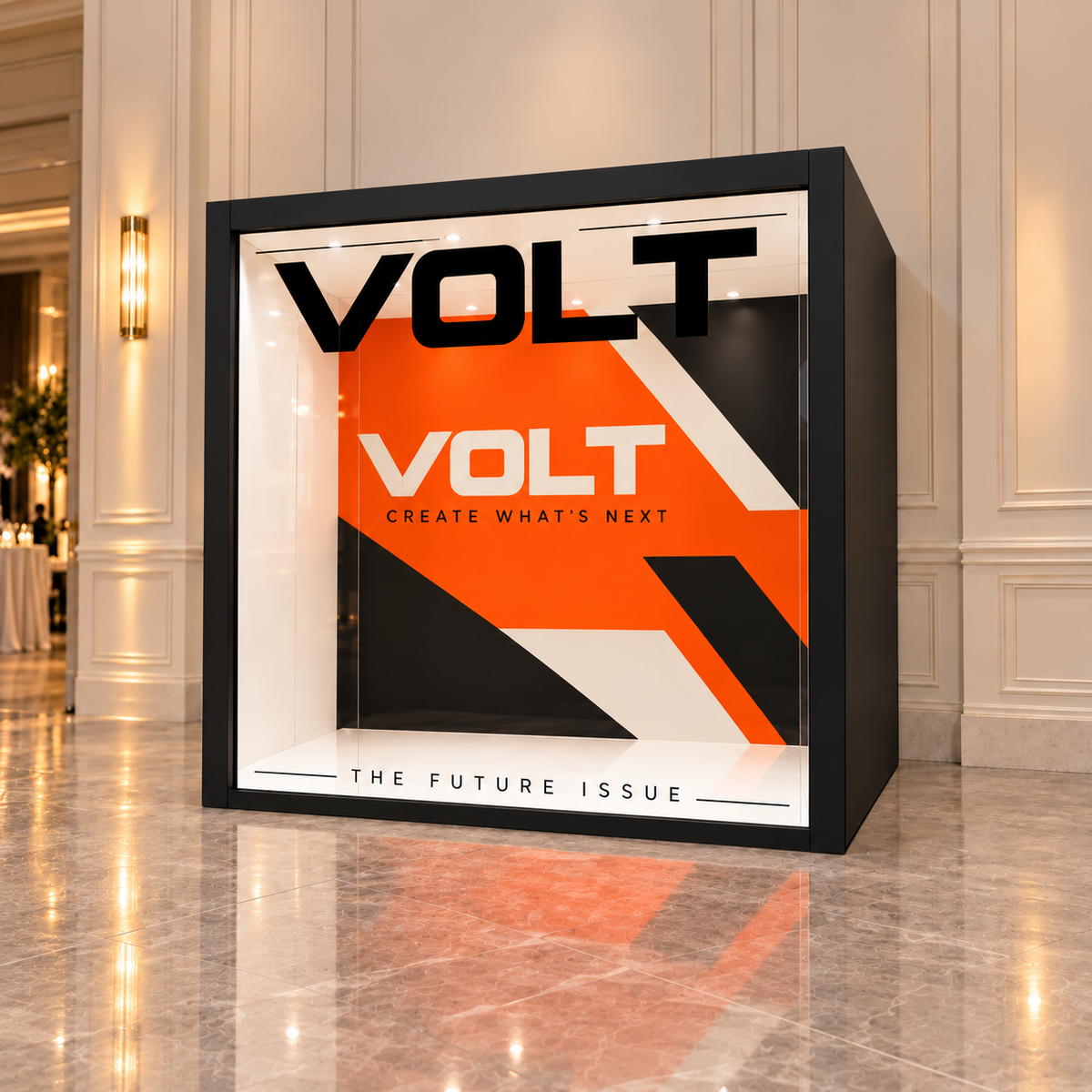 Custom Magazine Photo Booth Back Wall Vinyl