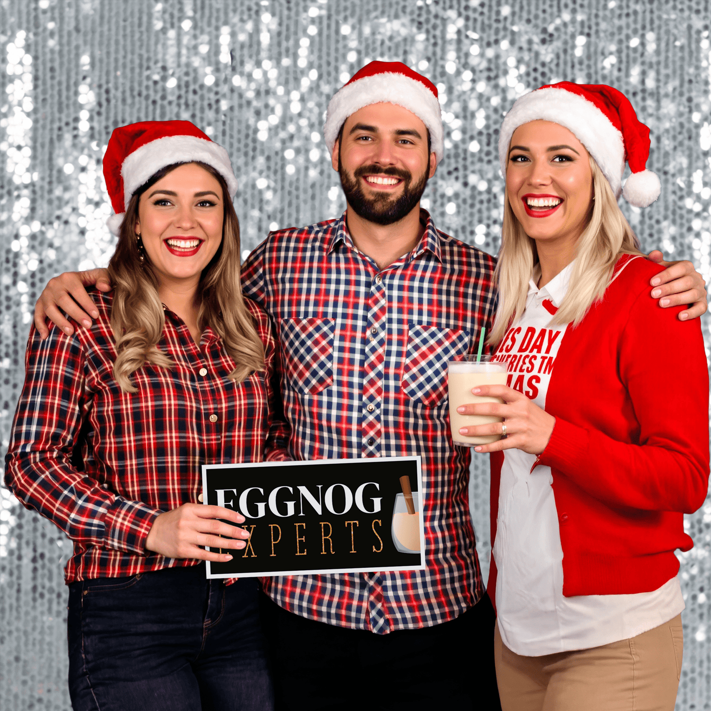 Corporate Christmas Photo Booth Props - JYS Photo Props