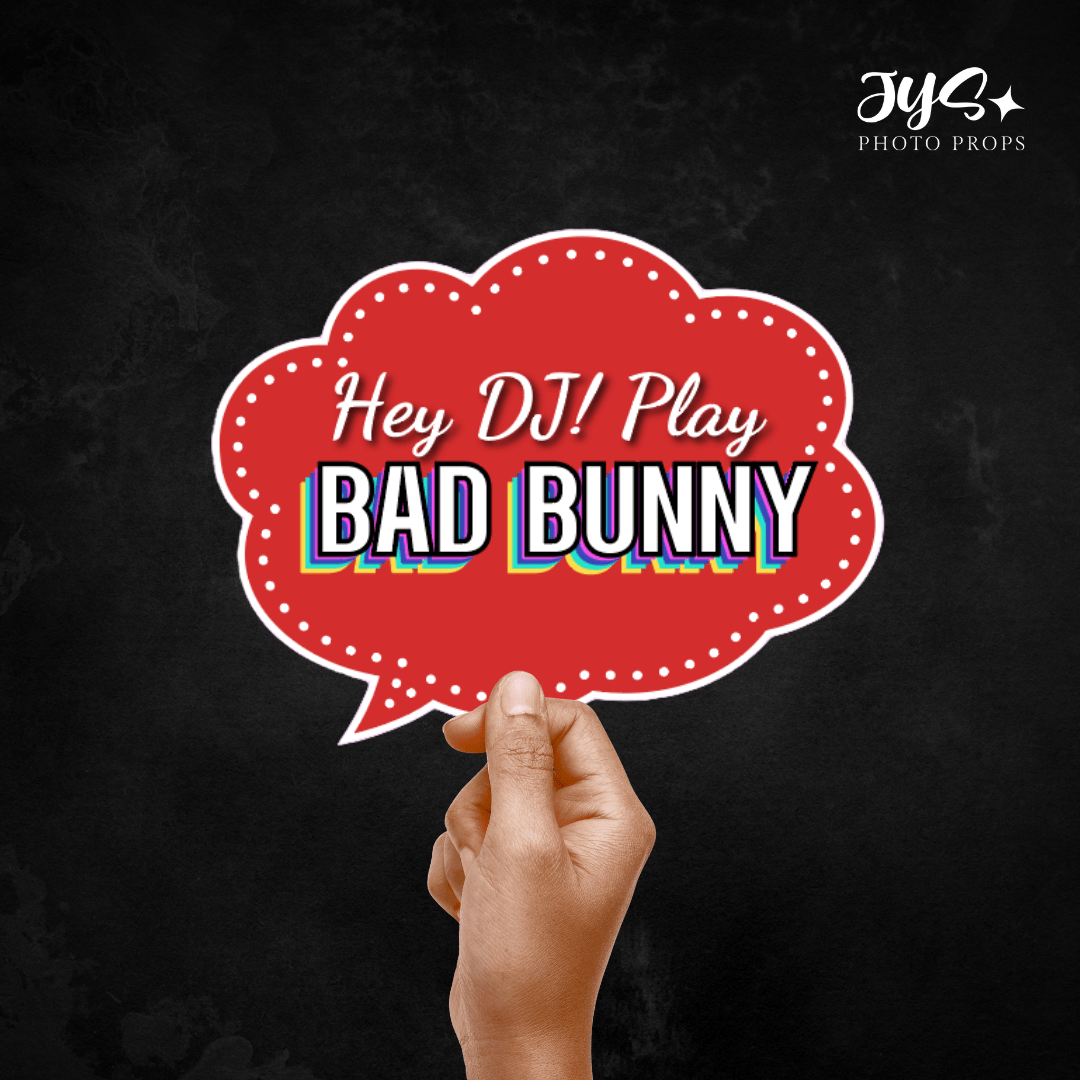 DJ Play Bad Bunny | Single Prop - JYS Photo Props