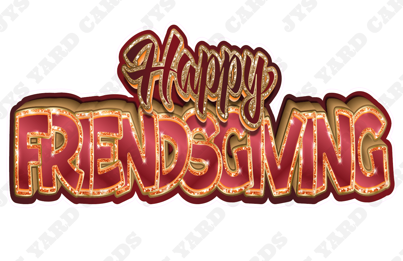 Happy Friendsgiving Photo Booth Prop - JYS Photo Props