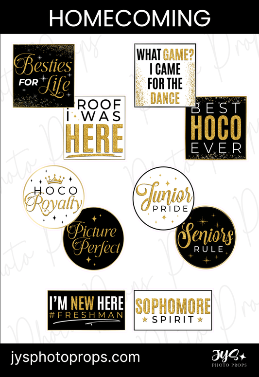 Homecoming Photo Booth Props - JYS Photo Props