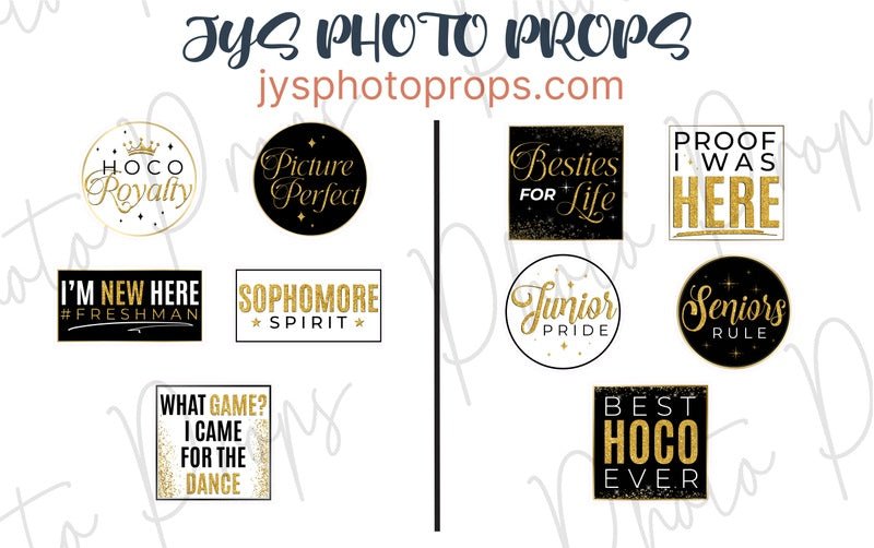 Homecoming Photo Booth Props - JYS Photo Props