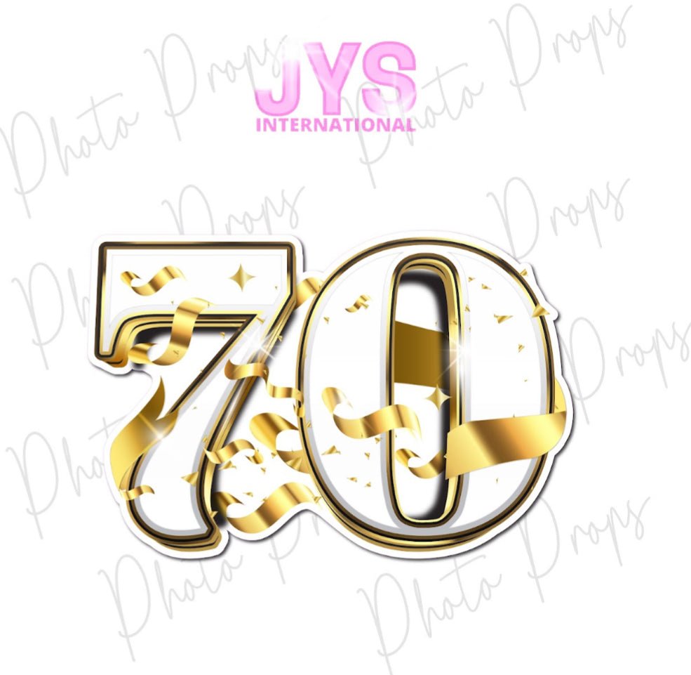 P1397: SEVENTY - JYS Photo Props