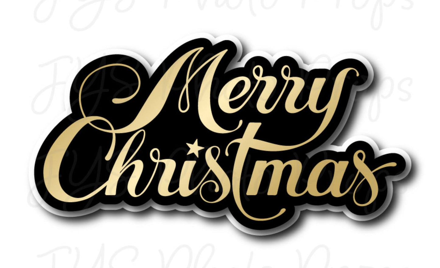 SINGLE PROP: MERRY CHRISTMAS - JYS Photo Props