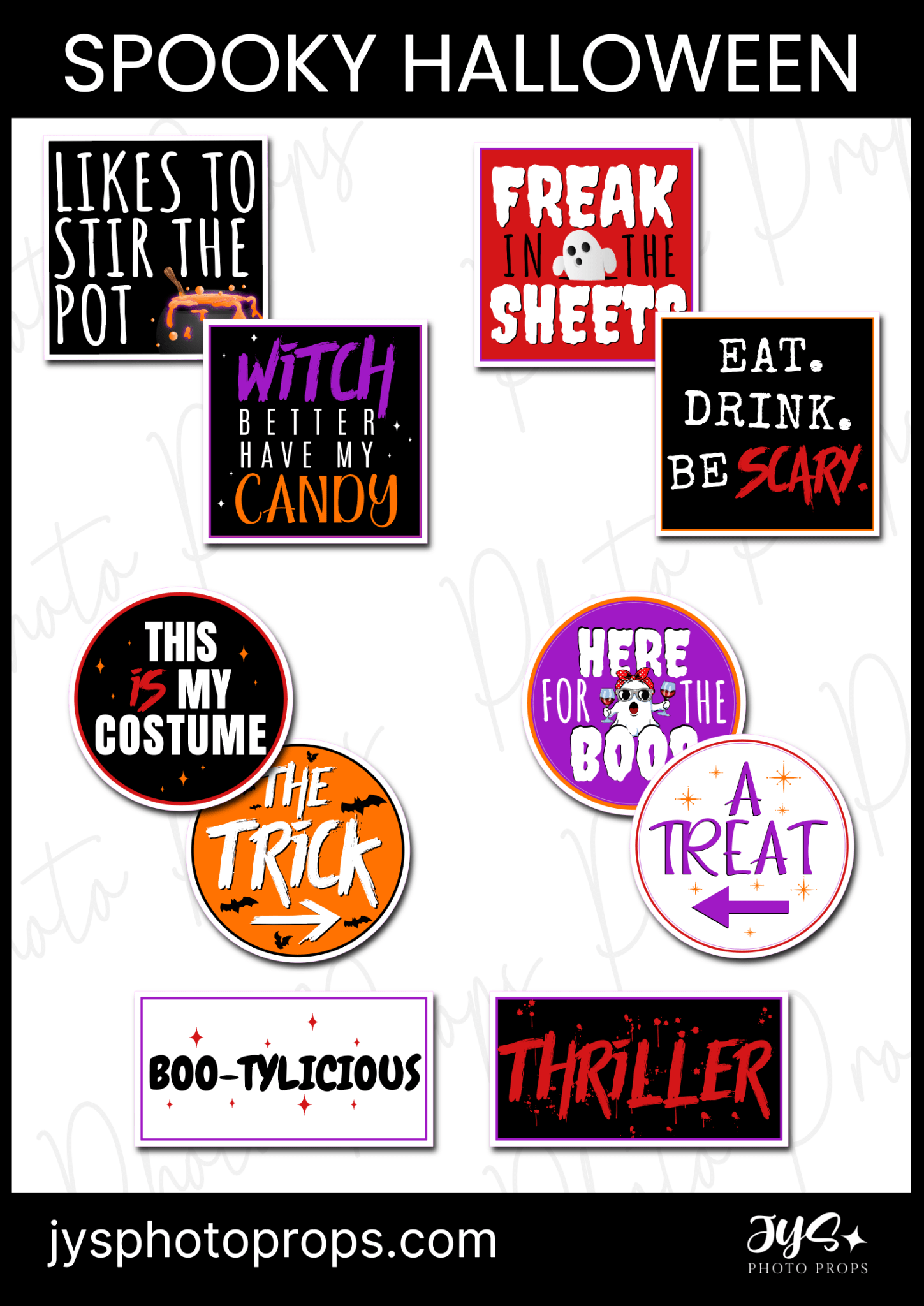 Halloween themed Photo Booth Props | JYS Photo Props halloween-themed-photo-booth-props-jys-photo-props