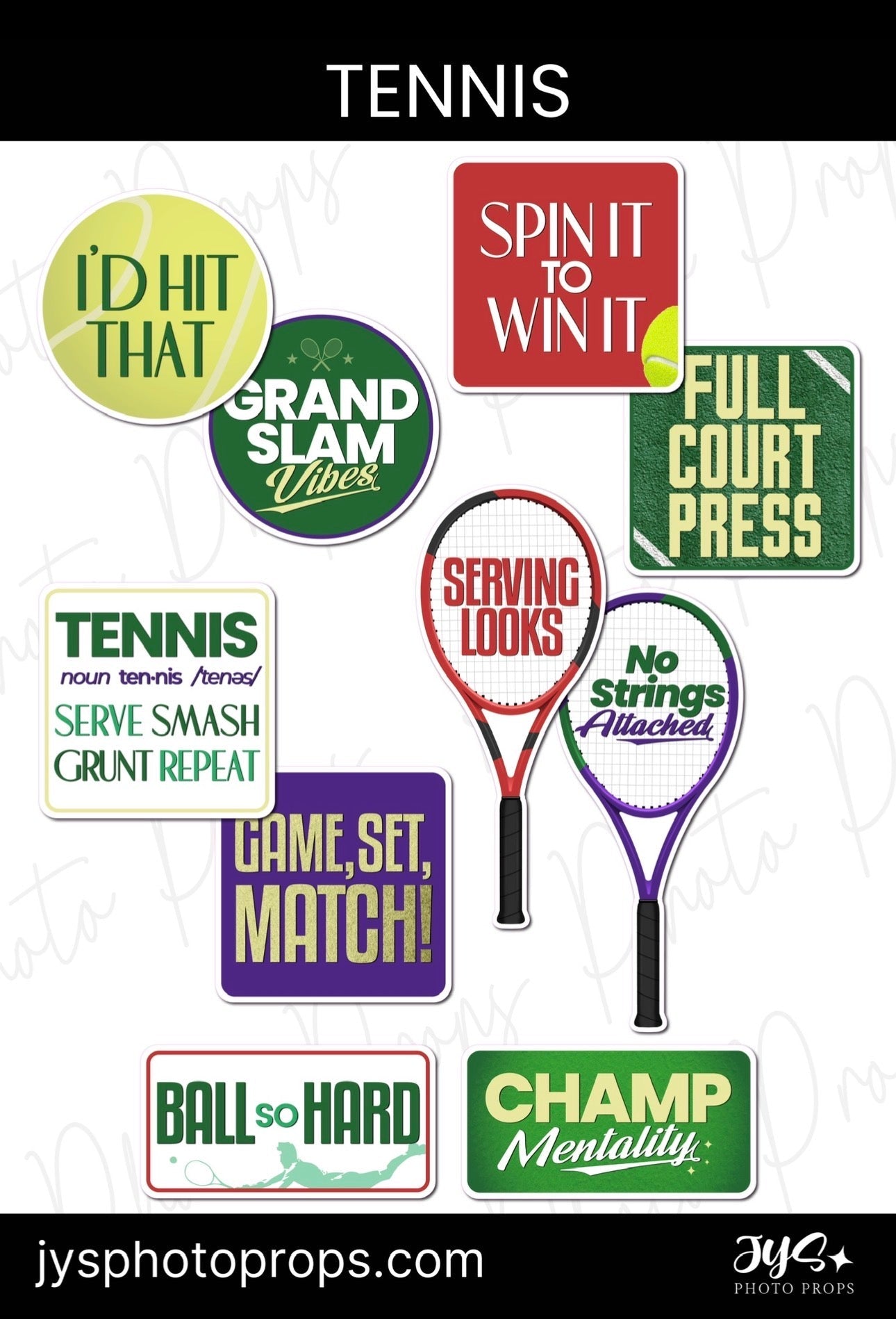 Tennis Theme - JYS Photo Props