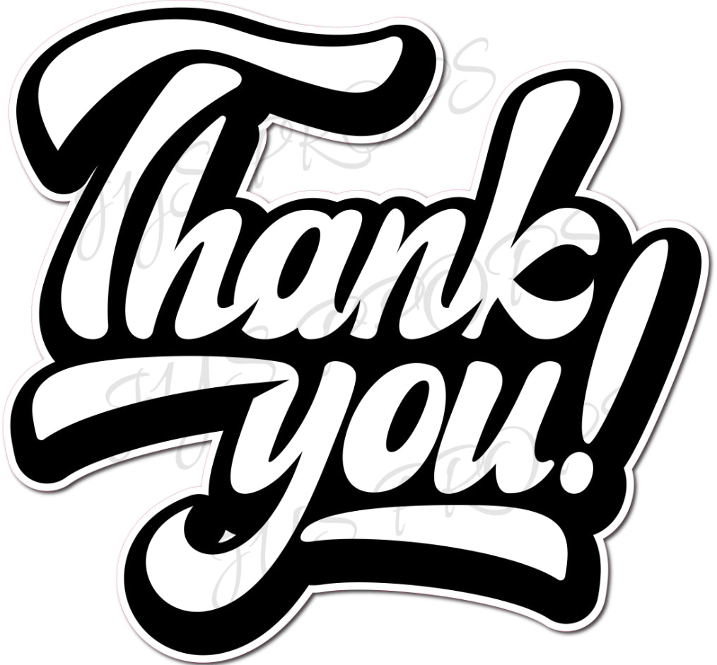 THANK YOU: WHITE - JYS Photo Props