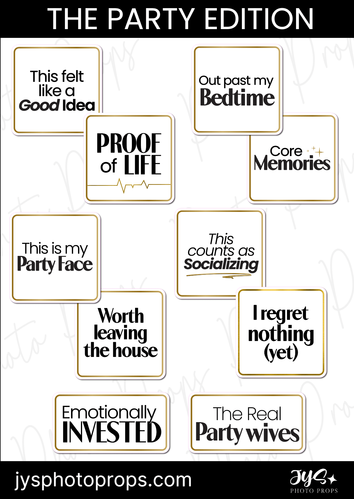 The Party Edition New - JYS Photo Props