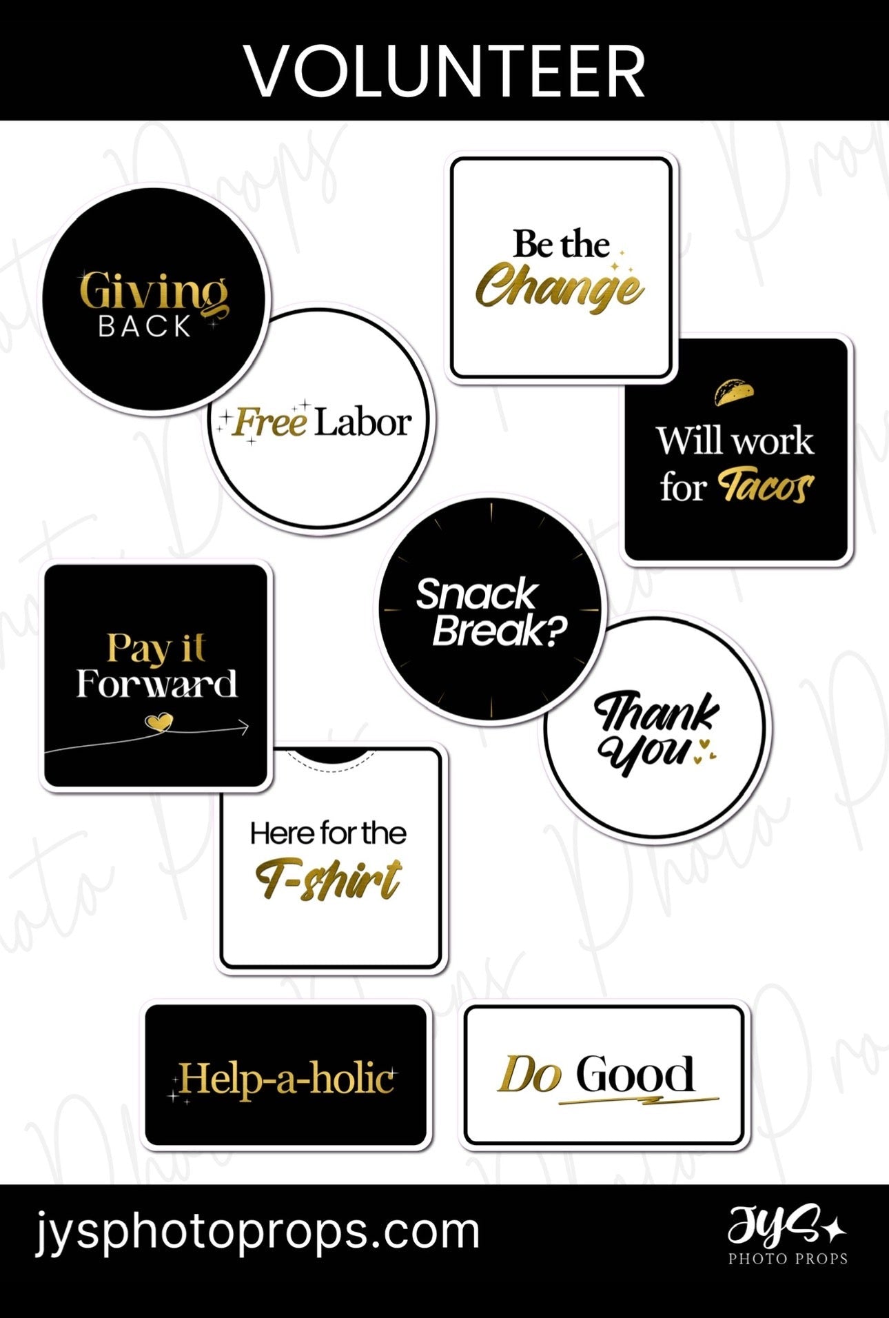 Volunteer Vibes | 2nd Edition - JYS Photo Props