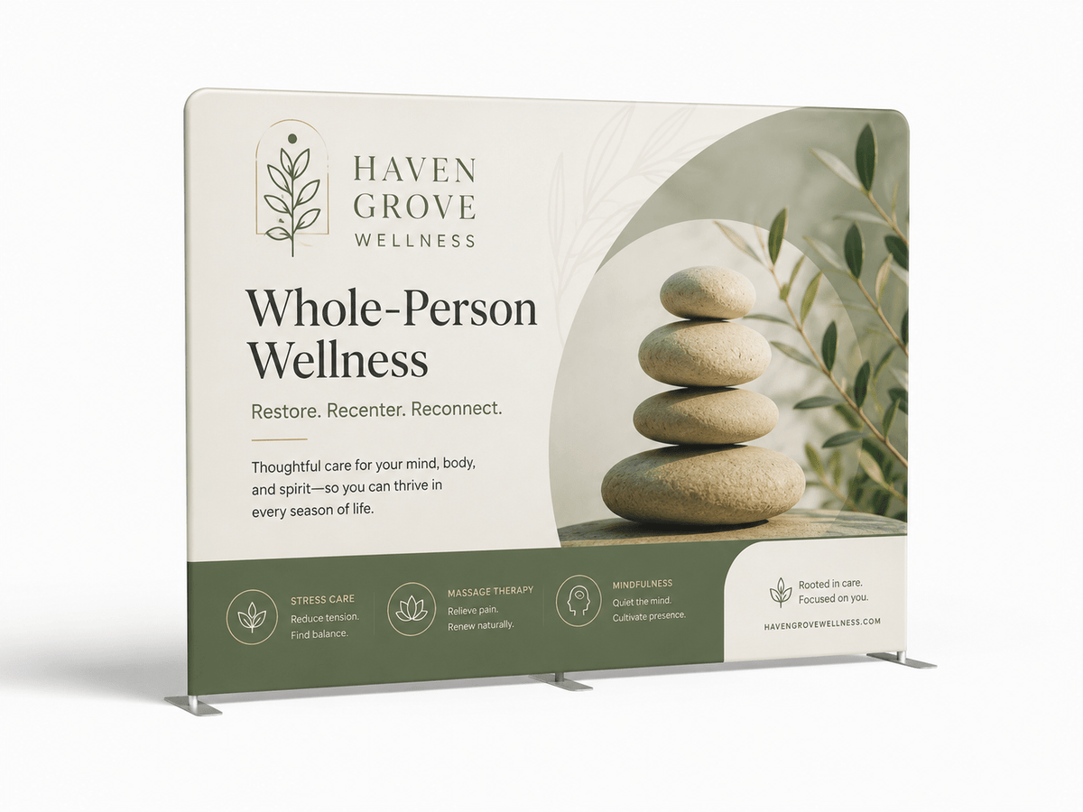 10ft Straight Tension Fabric Display - JYS Sign & Print Co