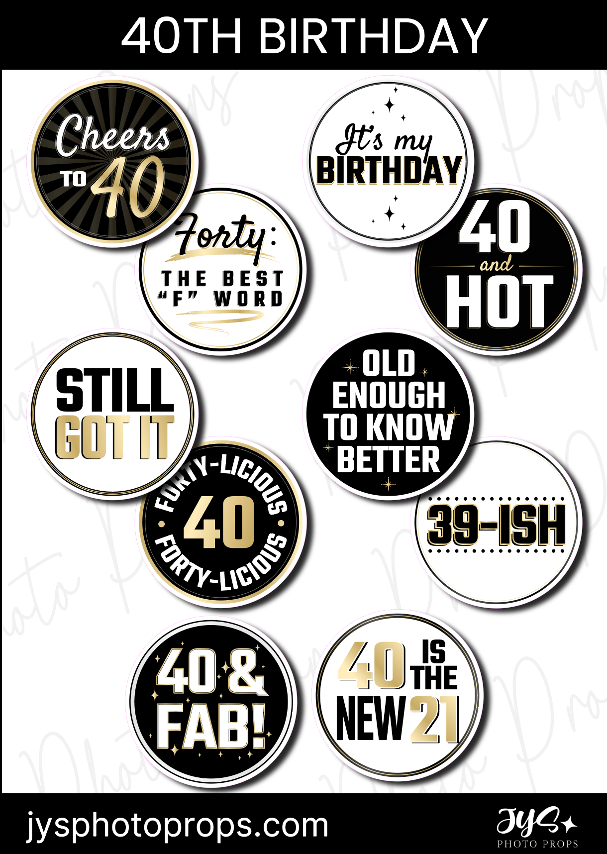 Birthday Photo Booth Props | JYS Photo Props birthday-photo-booth-props-jys-photo-props