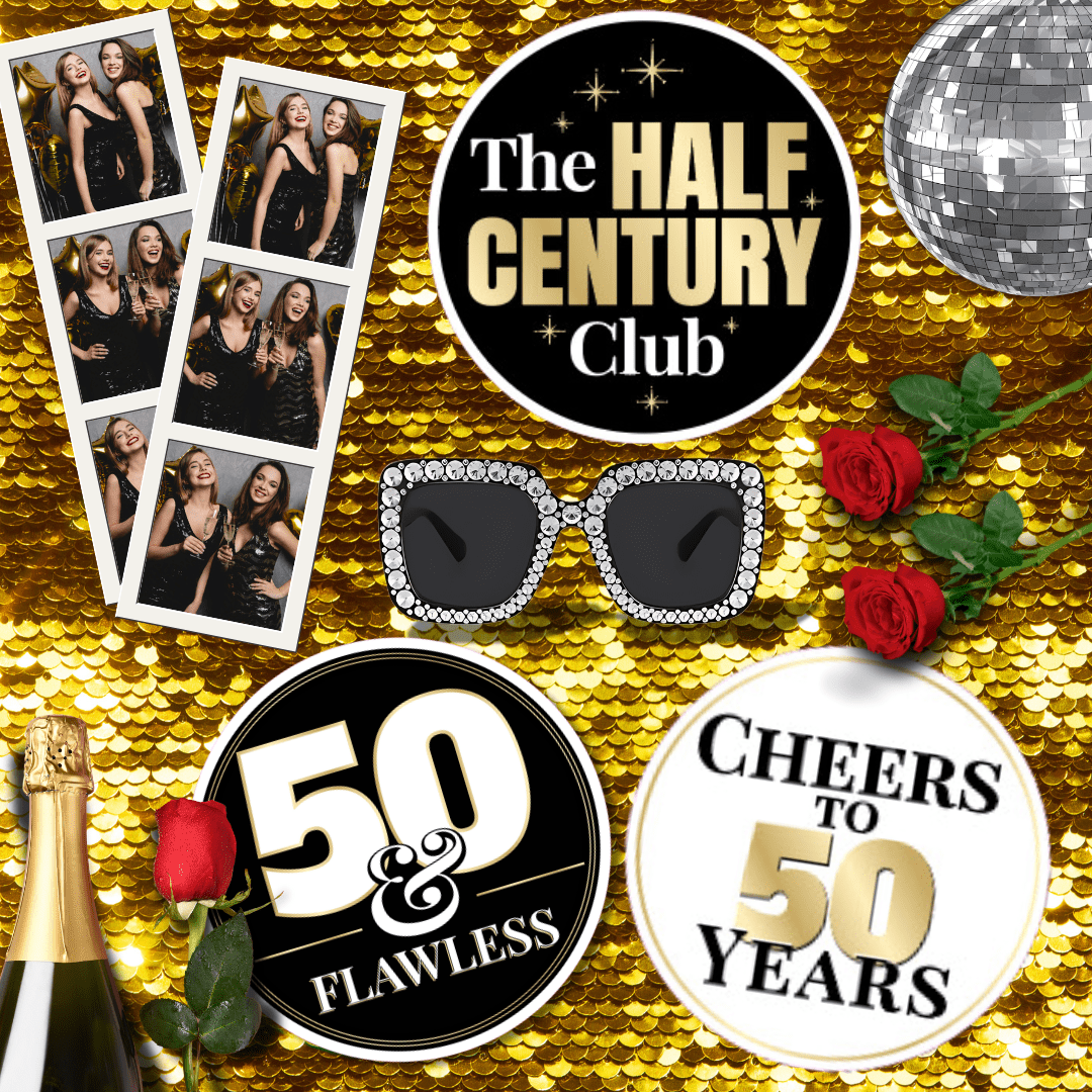 50th Birthday Photo Booth Props | JYS Photo Props