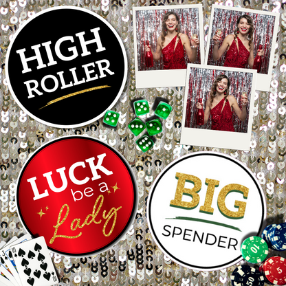 High Roller Casino Photo Booth Props