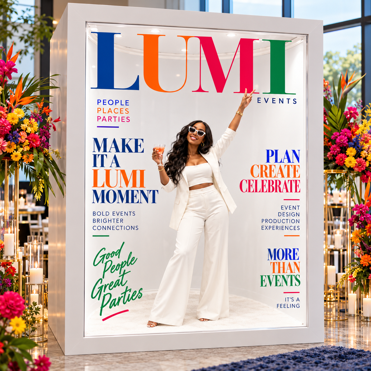 Custom Magazine Booth Decal Package