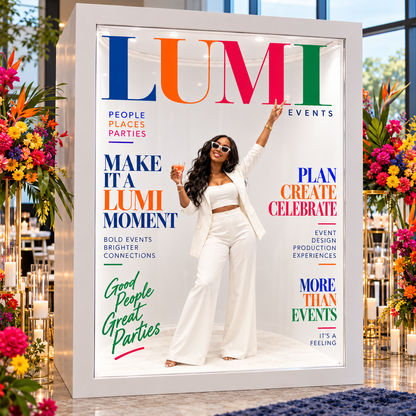 Custom Magazine Booth Decal Package