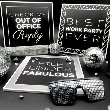 Corporate Glam Photo Booth Props