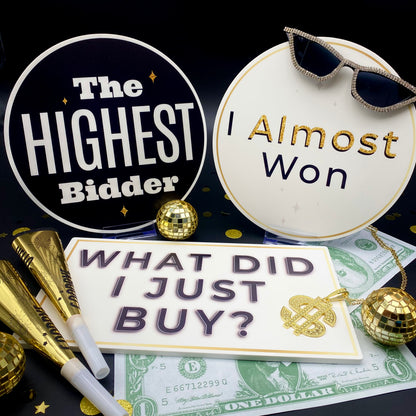 Auction Photo Booth Props