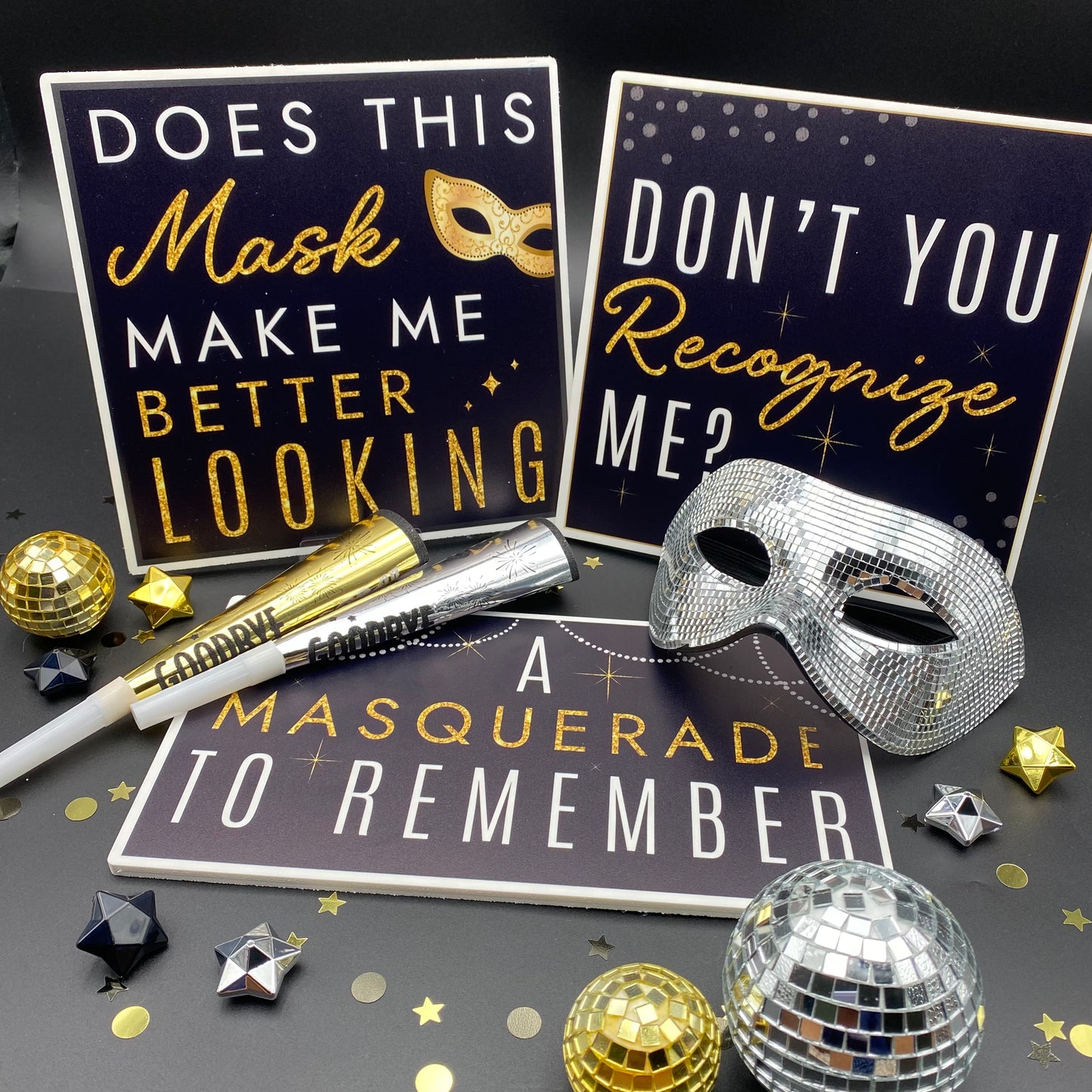 Masquerade Photo Booth Props