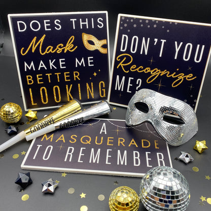 Masquerade Photo Booth Props