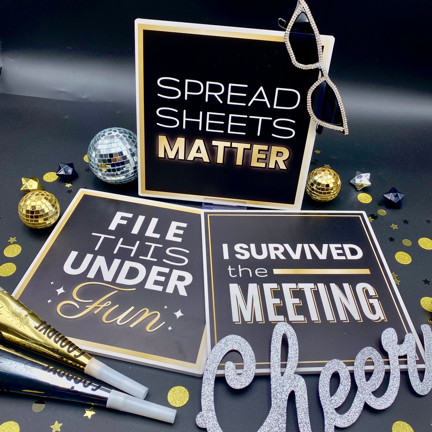 The Office Party Photo Booth Props