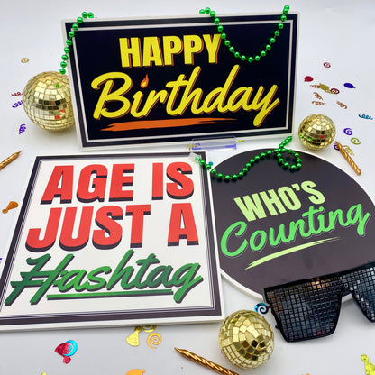 It's My Birthday Photo Booth Props