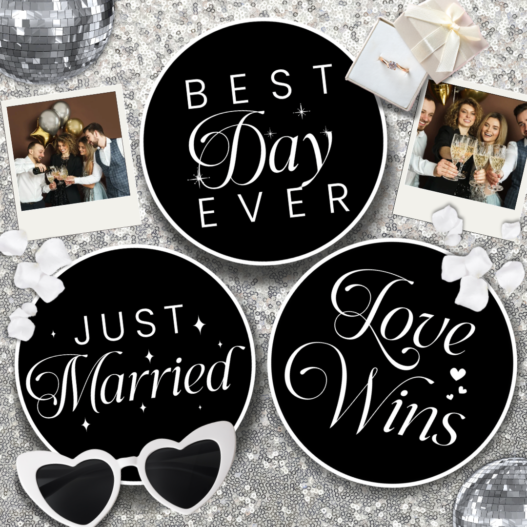 Glam Wedding Photo Booth Props