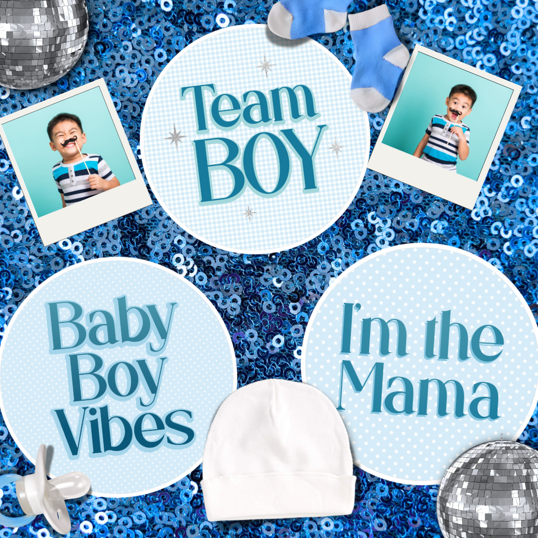 Oh Baby Boy Photo Booth Props