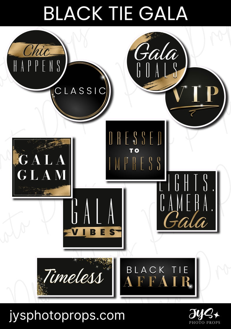 Gala Photo Booth Props