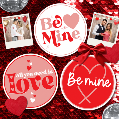 RETRO VALENTINE'S PHOTO BOOTH PROP SET