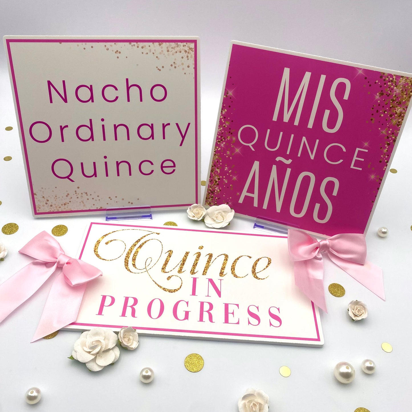 Quince Pink Photo Booth Props