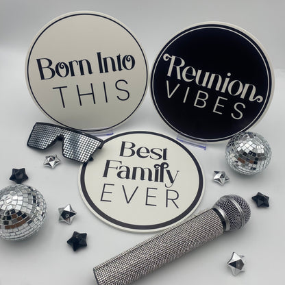 Family Reunion Photo Booth Props