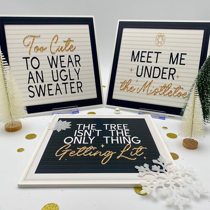 Holiday Letterboard Photo Booth Props