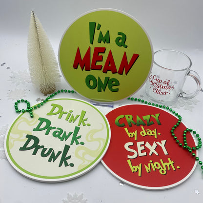 Grinch Inspired Photo Booth Props