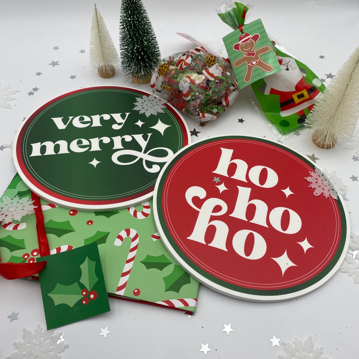 Retro Christmas Photo Booth Props
