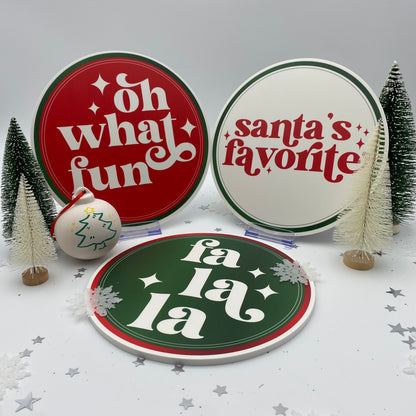 Retro Christmas Photo Booth Props