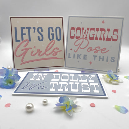 Cowgirl Photo Booth Props