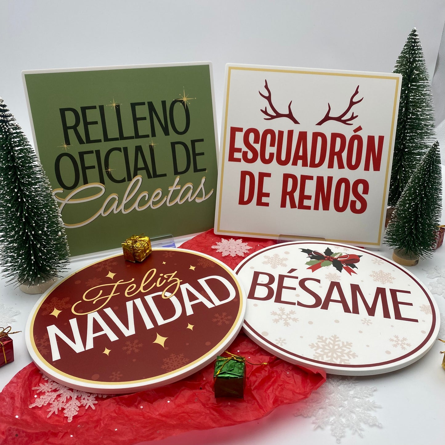Feliz Navidad Photo Booth Props