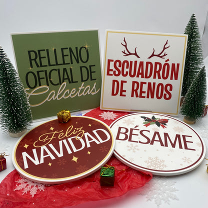 Feliz Navidad Photo Booth Props