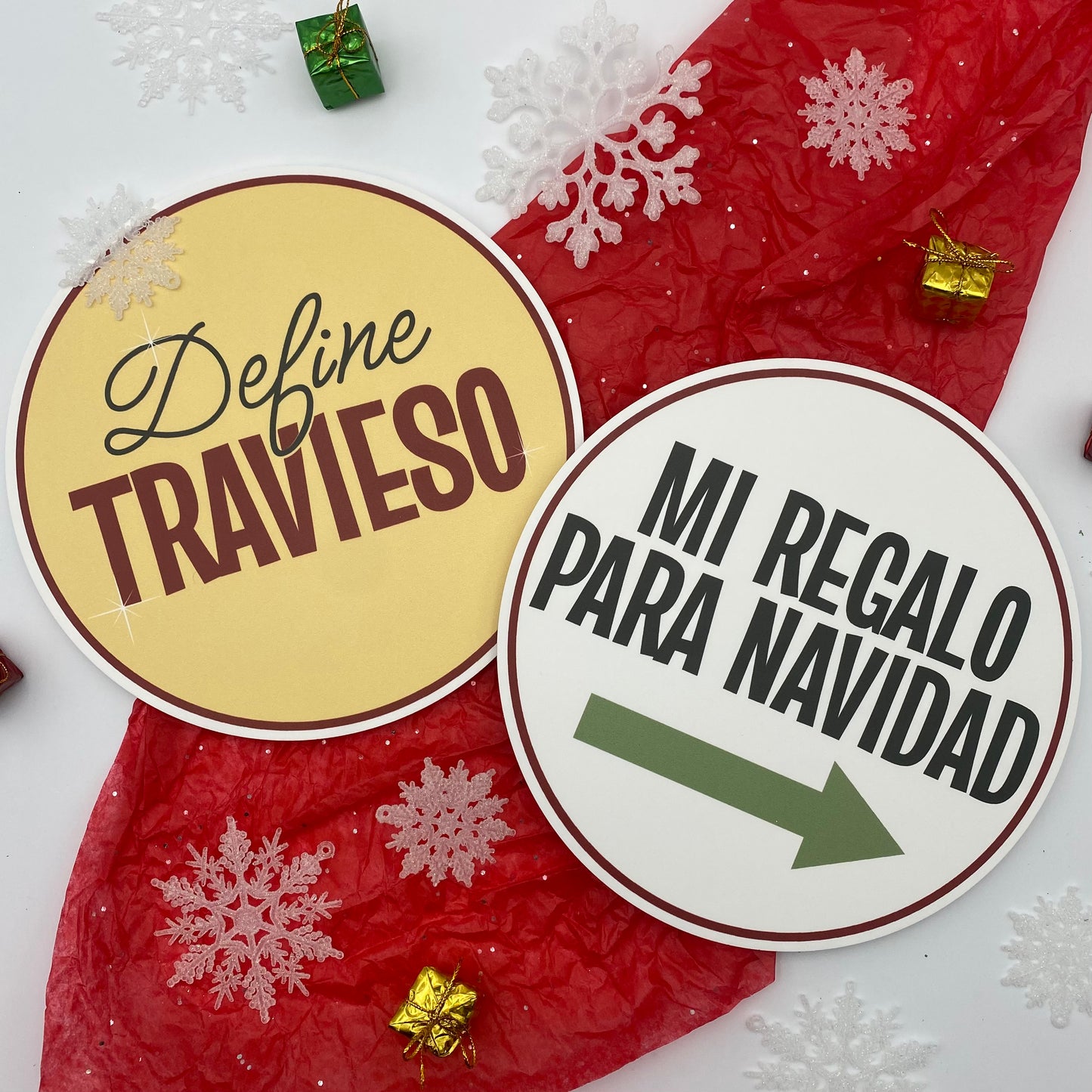 Feliz Navidad Photo Booth Props