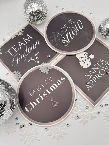 Glam Christmas Photo Booth Prop Set