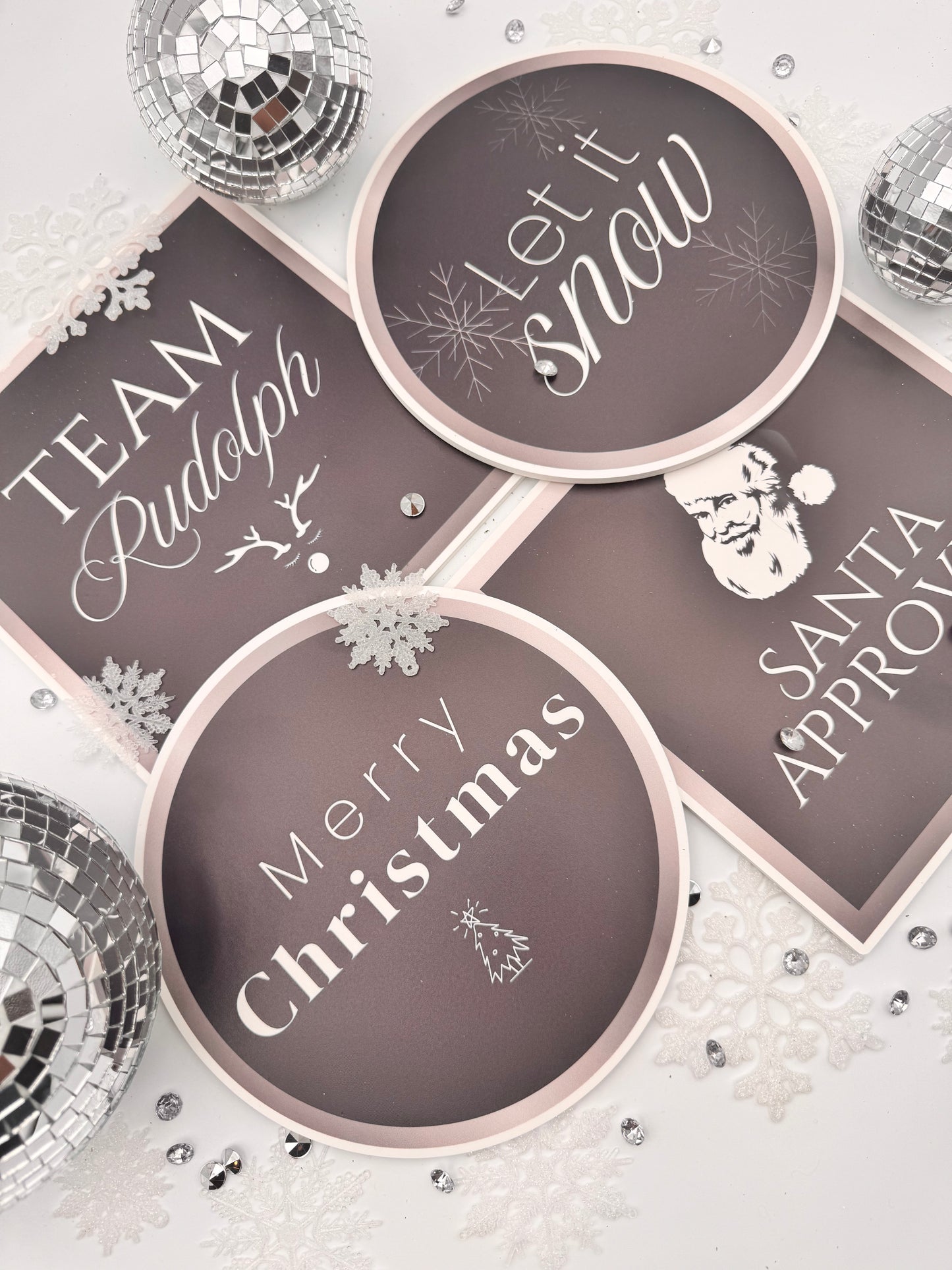 Glam Christmas Photo Booth Prop Set