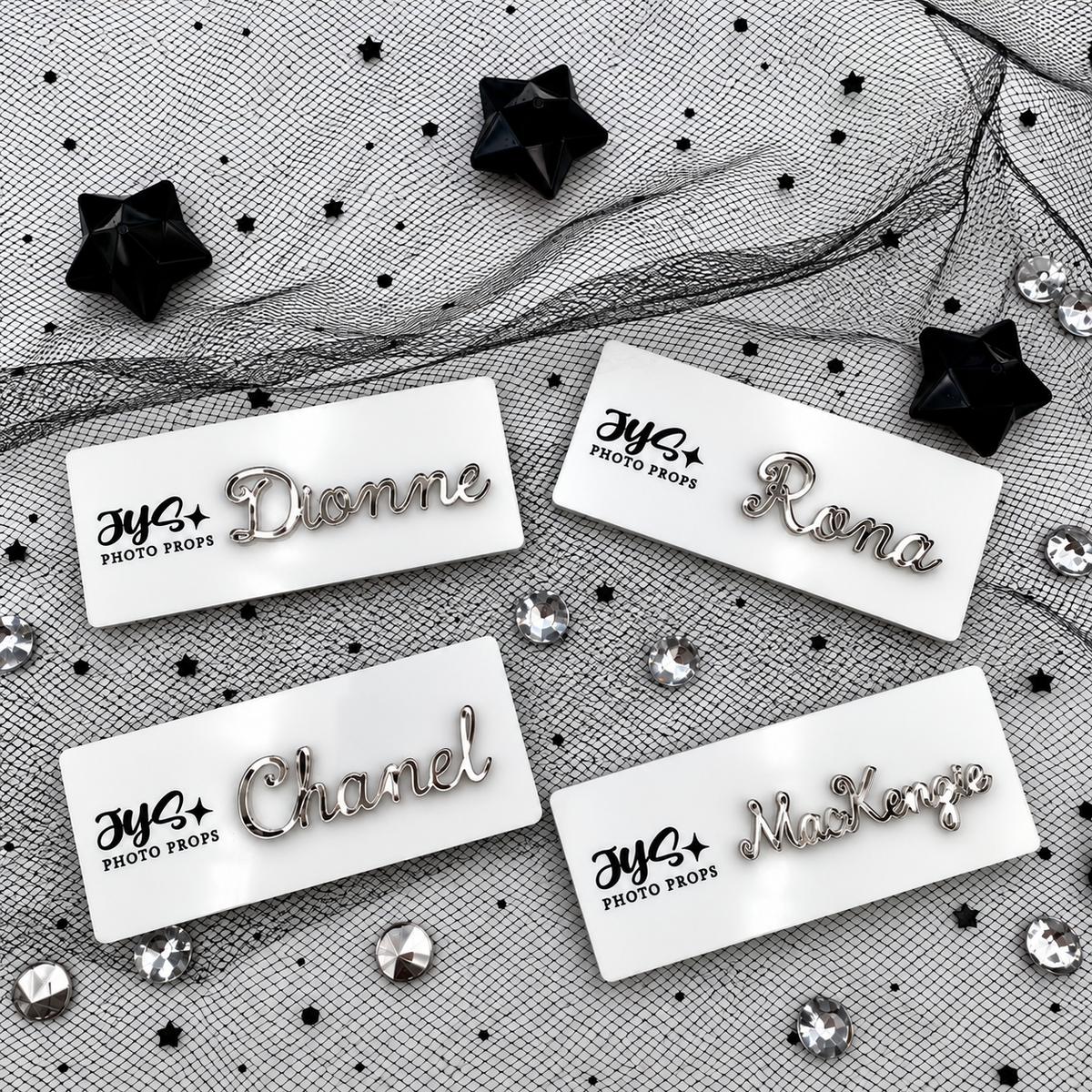 Acrylic Name Badge with Raised 3D Lettering