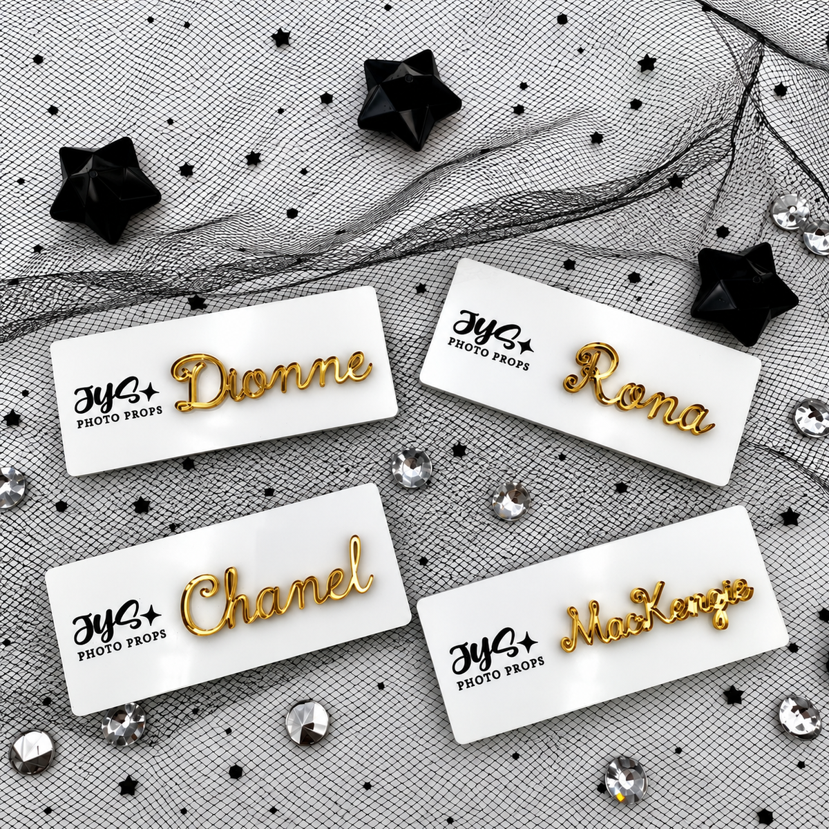 Acrylic Name Badge with Raised 3D Lettering