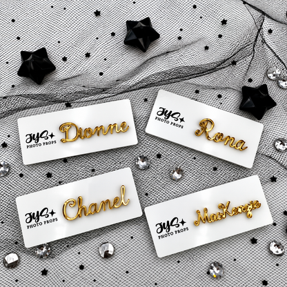 Acrylic Name Badge with Raised 3D Lettering