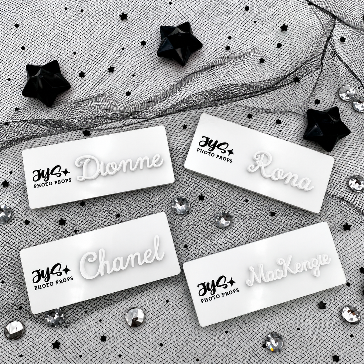 Acrylic Name Badge with Raised 3D Lettering