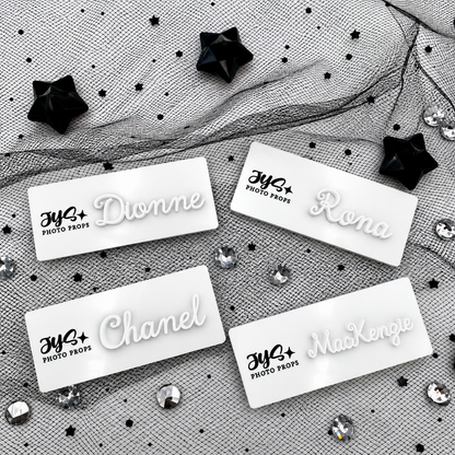 Acrylic Name Badge with Raised 3D Lettering