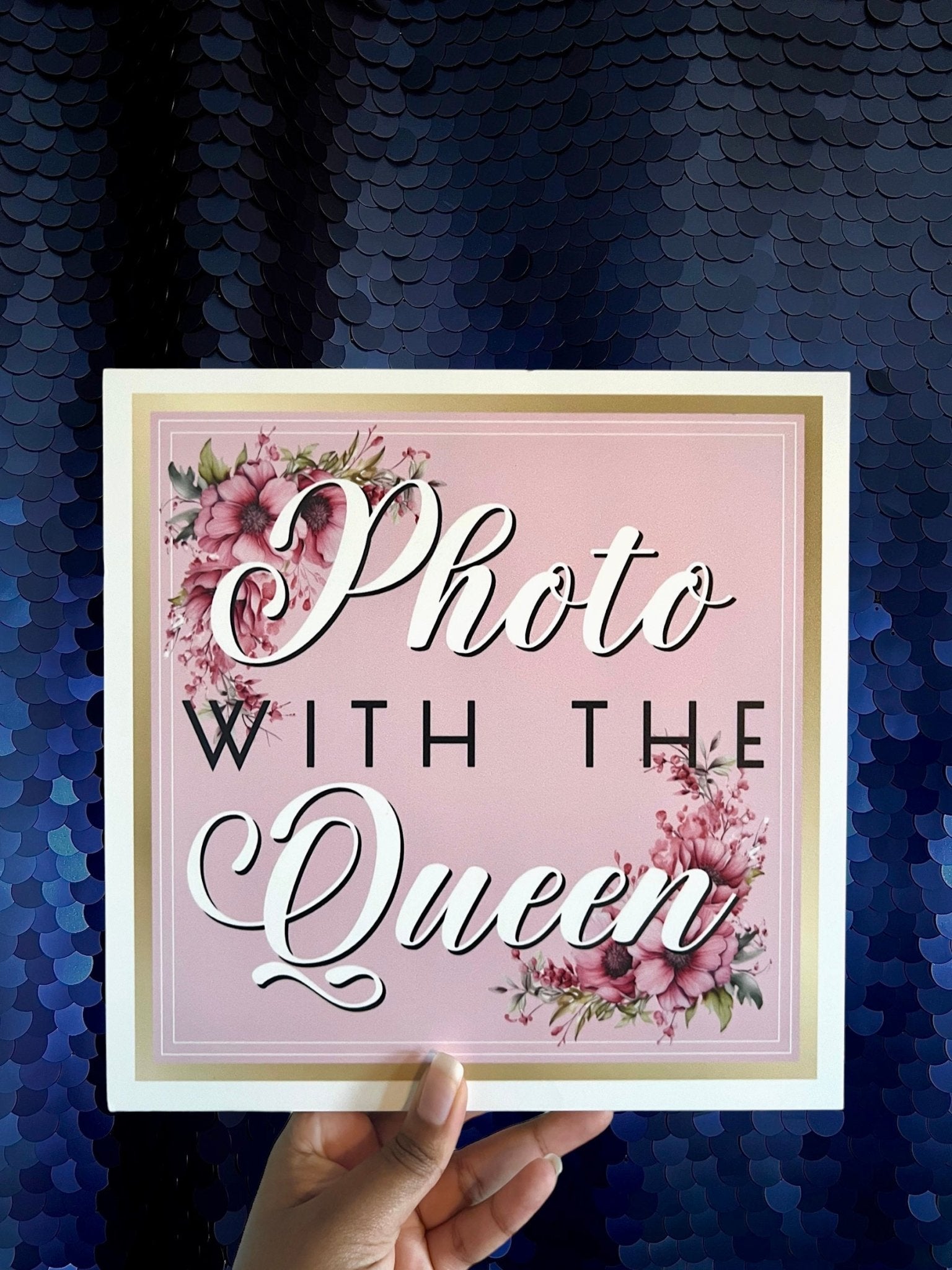 Square Quince Floral Photo Booth Props - JYS Photo Props